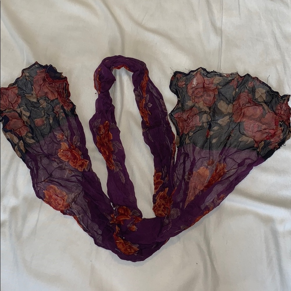 Vintage floral scarf